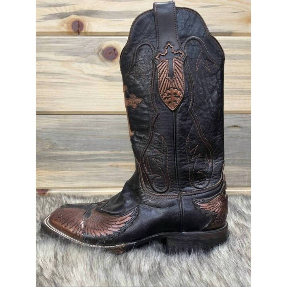 NEW BLACK JACK BOOTS handcrafted boot in brown and black